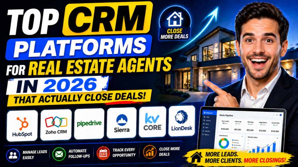Top CRM Platforms for Real Estate Agents in 2026 That Actually Close Deals